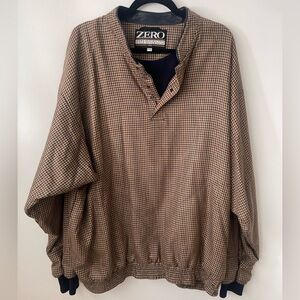Houndstooth Golf Jacket | Merino Wool, Cashmere, Silk